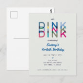 Invitation à la fête de pickleball Faites Dink (Devant / Derrière)