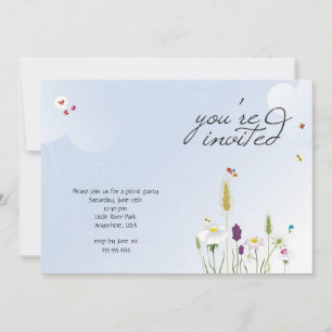 Invitation à la fête de pique-nique