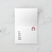 Invitation à la fête de pirate rose (Intérieur)