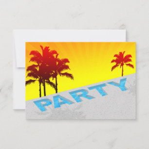 invitation à la fête de piscine