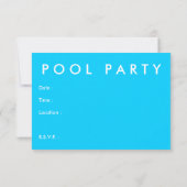 invitation à la fête de piscine (Dos)