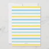 Invitation à la fête de piscine bleue (Dos)