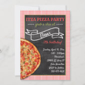 Invitation à la fête de Pizza (Devant)