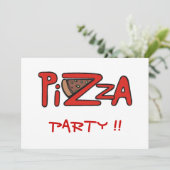 Invitation à la fête de Pizza (Debout devant)