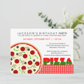 Invitation à la fête de Pizza (Debout devant)