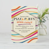 Invitation à la fête de Pizza (Debout devant)