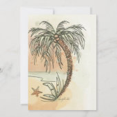 Invitation à la fête de plage (Dos)