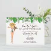 Invitation à la fête de plage de Bachelorette (Debout devant)