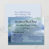 Invitation à la fête de plage de surf (Devant / Derrière)