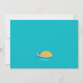 Invitation à la fête de plage d'été (Dos)