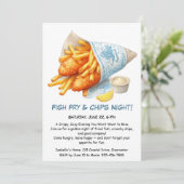 Invitation à la Fête de Poisson Frit & Chips – Inv (Debout devant)