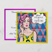 Invitation à la fête de Pop Art (Devant / Derrière)