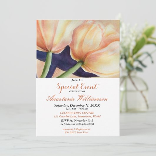 INVITATION À LA FÊTE DE PRÉ-MARIAGE (Debout devant)