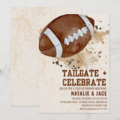 INVITATION À LA FÊTE DE PRÉ-PARTY DE QUEUE DE PORT (Devant / Derrière)