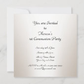 Invitation à la fête de première communion (Dos)