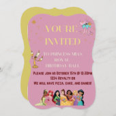 Invitation à la fête de princesse (Devant / Derrière)