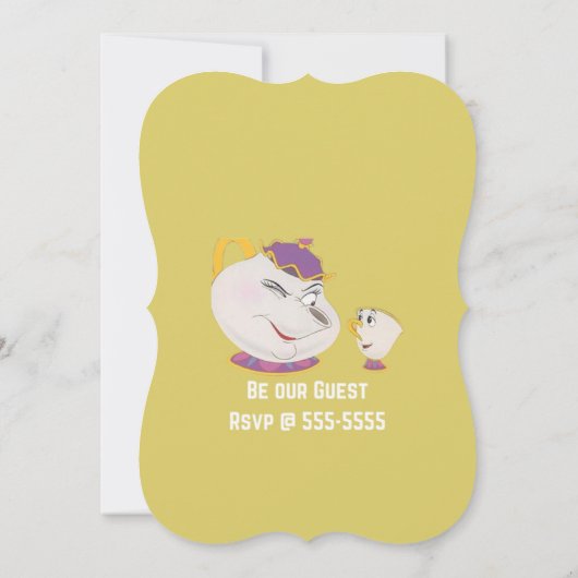 Invitation à la fête de princesse (Dos)