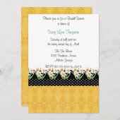 Invitation à la fête de printemps de Daffodils (Devant / Derrière)