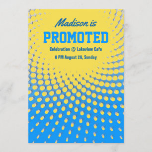 Invitation à la fête de promotion professionnelle