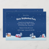 Invitation à la fête de quartier d'hiver (Devant / Derrière)