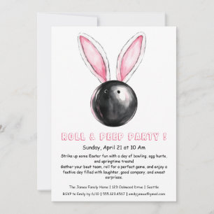Invitation à la fête de quilles de Pâques – Roll &