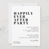 Invitation à la fête de réception, Happily Ever Af (Devant)