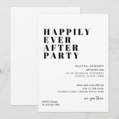 Invitation à la fête de réception, Heureux pour to (Devant / Derrière)