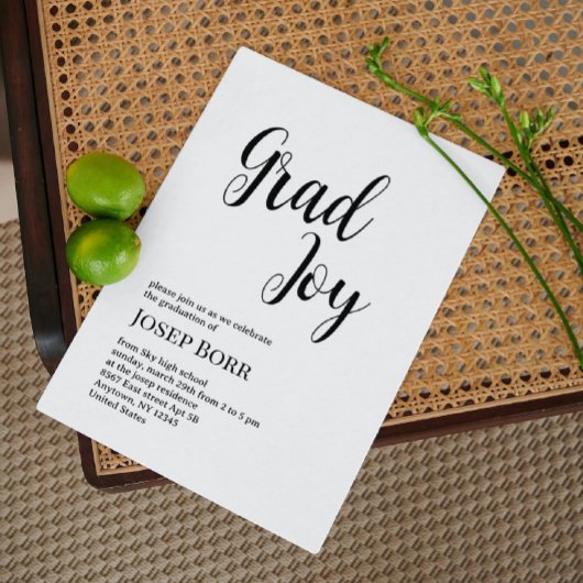 Invitation à la fête de remise des diplômes