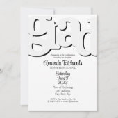 Invitation à la fête de remise des diplômes AMUSAN (Devant)