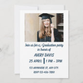 Invitation à la fête de remise des diplômes Arch P (Dos)