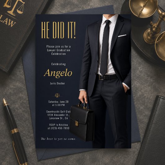Invitation à la fête de remise des diplômes de la