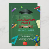 Invitation à la fête de remise des diplômes de mat (Devant / Derrière)