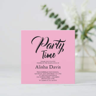 Invitation à la fête de remise des diplômes Party