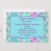 INVITATION À LA FÊTE DE REMISE EN FORME/DÉJEUNER - (Dos)