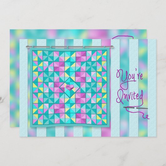 INVITATION À LA FÊTE DE REMISE EN FORME/DÉJEUNER - (Devant / Derrière)