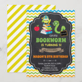 Invitation à la fête de rentrée de bookWorm (Devant / Derrière)