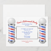 Invitation à la fête de retraite de Barber's Pole (Devant / Derrière)