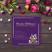 Invitation à la fête de retraite de célébration de