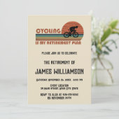 Invitation à la fête de retraite de cyclisme (Debout devant)