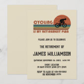 Invitation à la fête de retraite de cyclisme (Devant / Derrière)