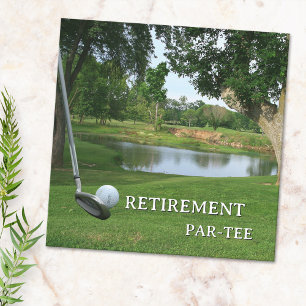 Invitation à la fête de retraite de golf