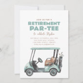 Invitation à la fête de retraite de golf Par-Tee (Devant)