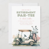 Invitation à la fête de retraite de golf Par-Tee (Devant)