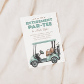 Invitation à la fête de retraite de golf Par-Tee