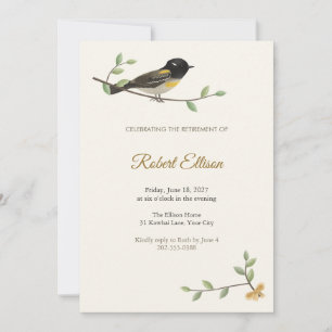 Invitation à la fête de retraite de Hihi Stitchbir