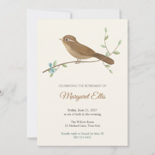 Invitation à la fête de retraite de la grive Hwame