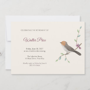 Invitation à la fête de retraite de Newtonia Songb