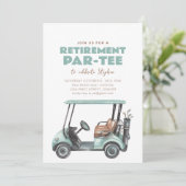Invitation à la fête de retraite de Par-Tee Golf (Debout devant)