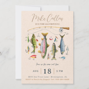 Invitation à la fête de retraite de pêche