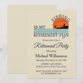 Invitation à la fête de retraite de pêche (Devant / Derrière)